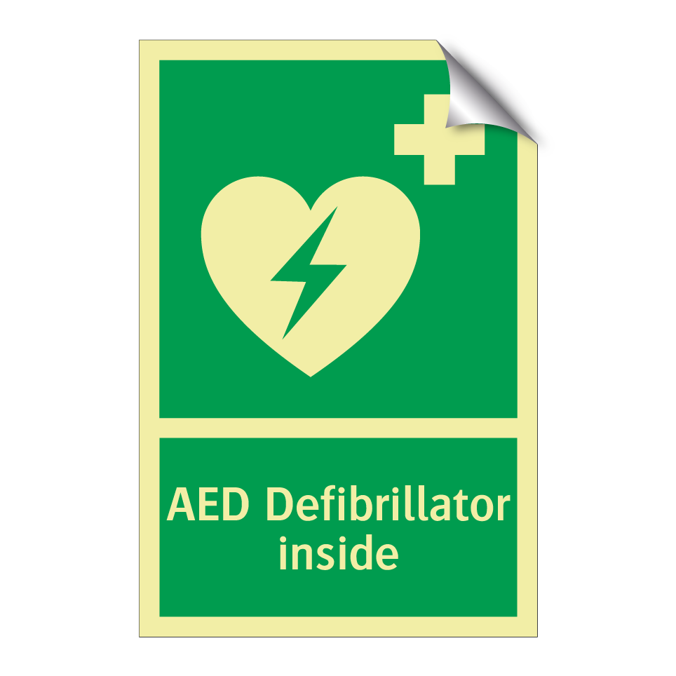 AED Defibrillator inside