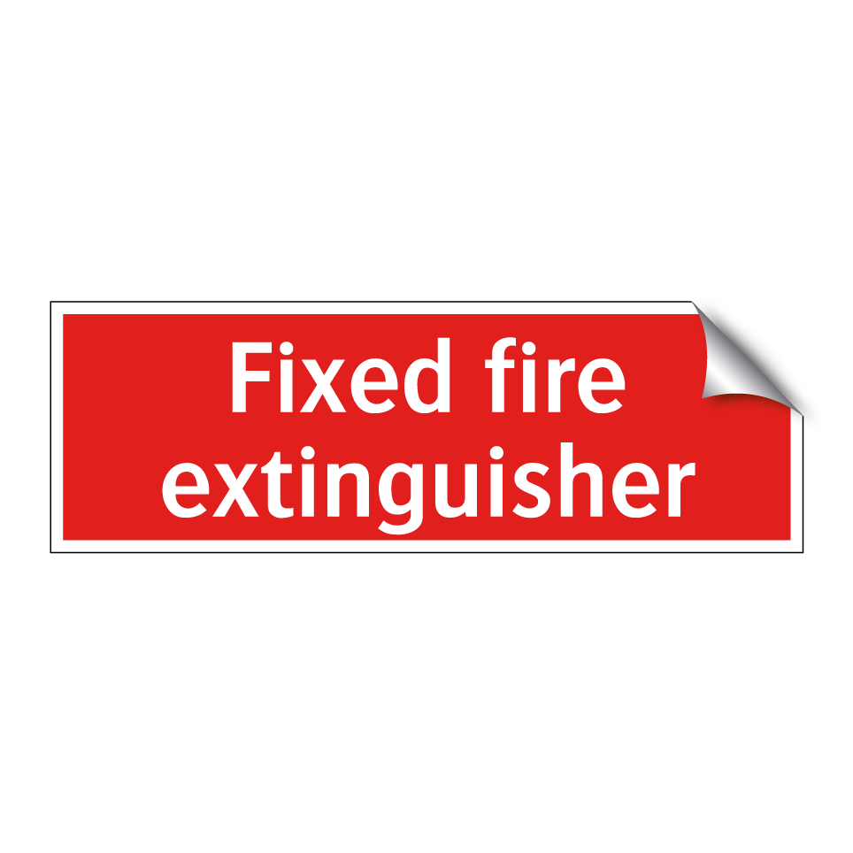Fixed fire extinguisher