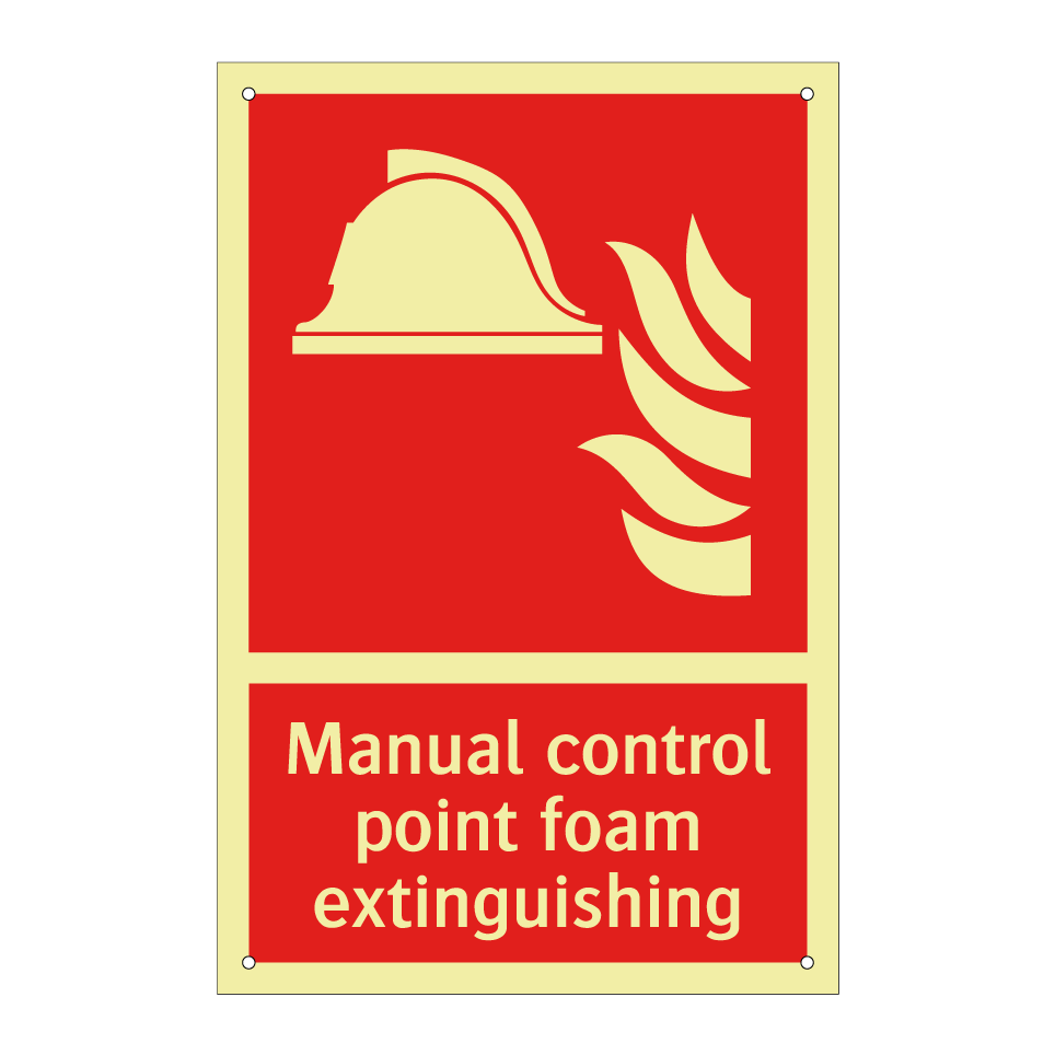 Manual control point foam extinguishing