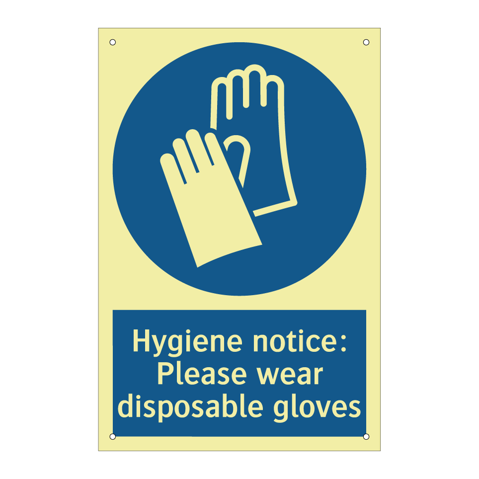 Hygiene notice: Please wear disposable gloves