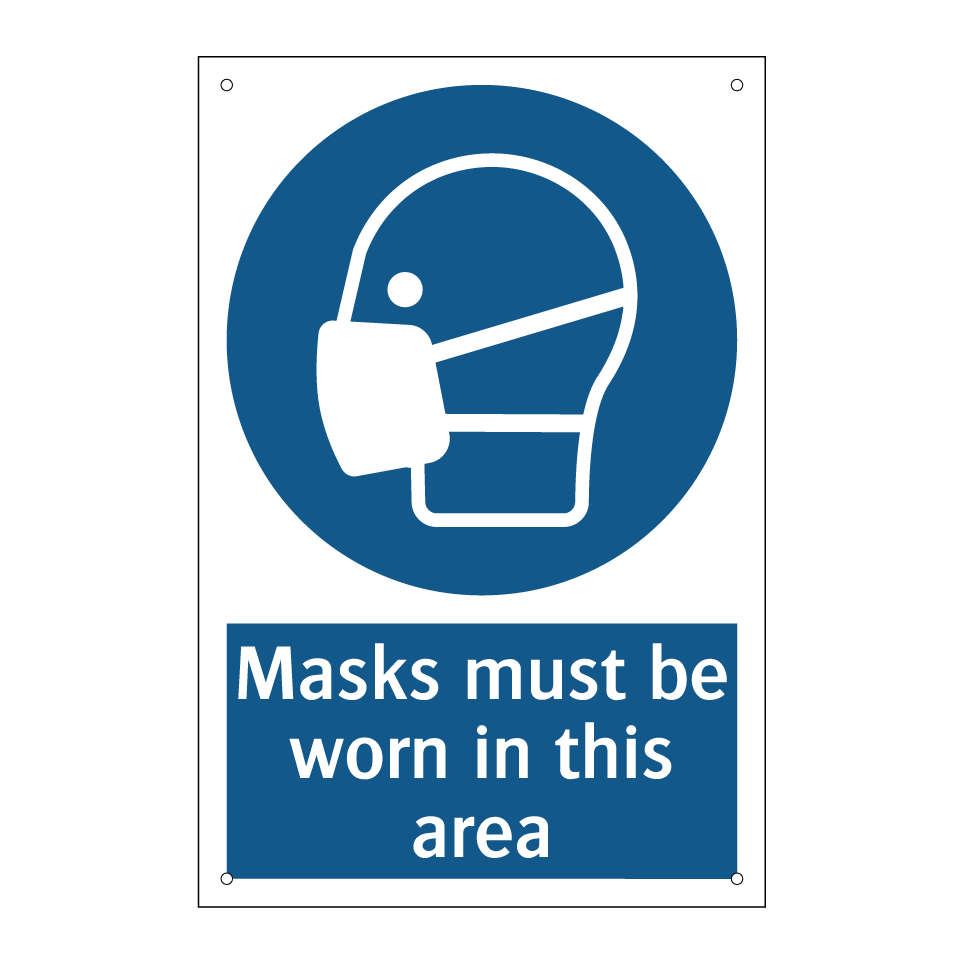 Masks must be worn in this area