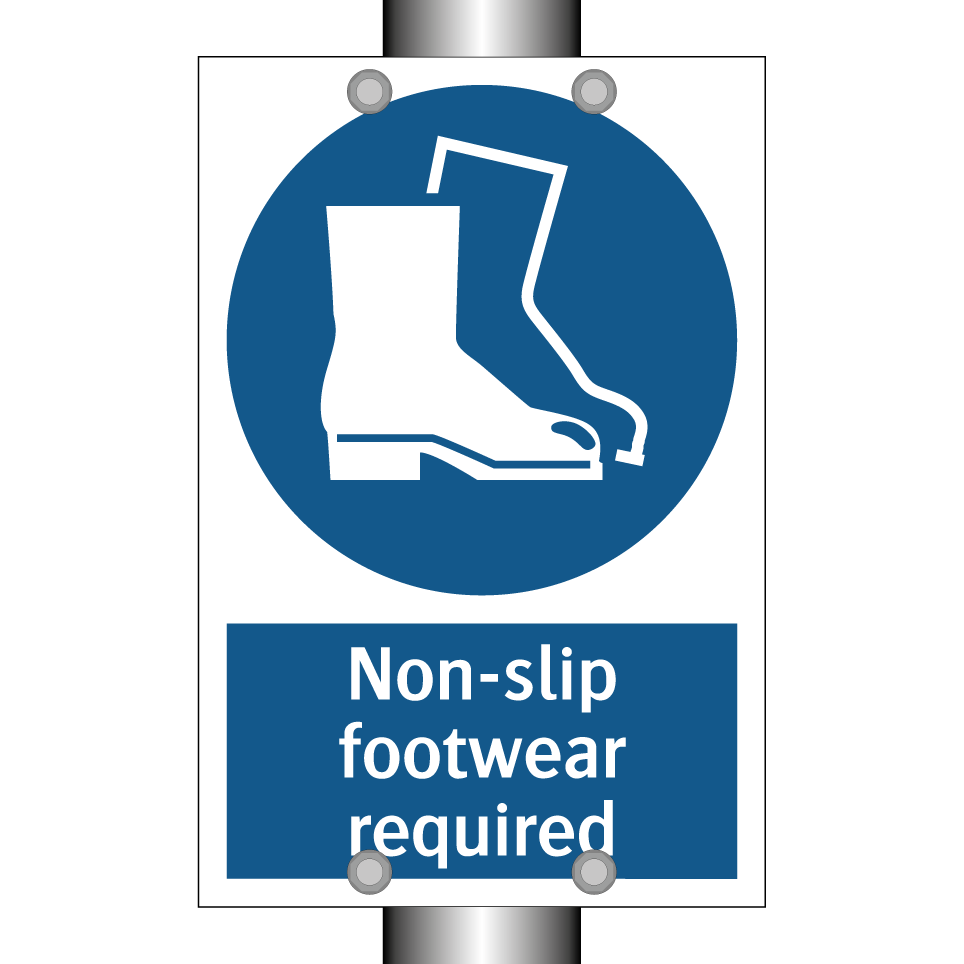 Non-slip footwear required