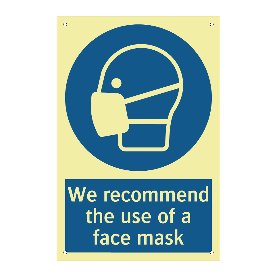 We recommend the use of a face mask