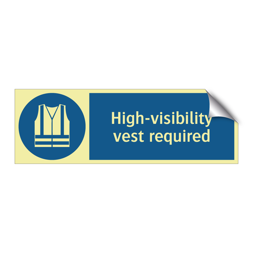 High-visibility vest required