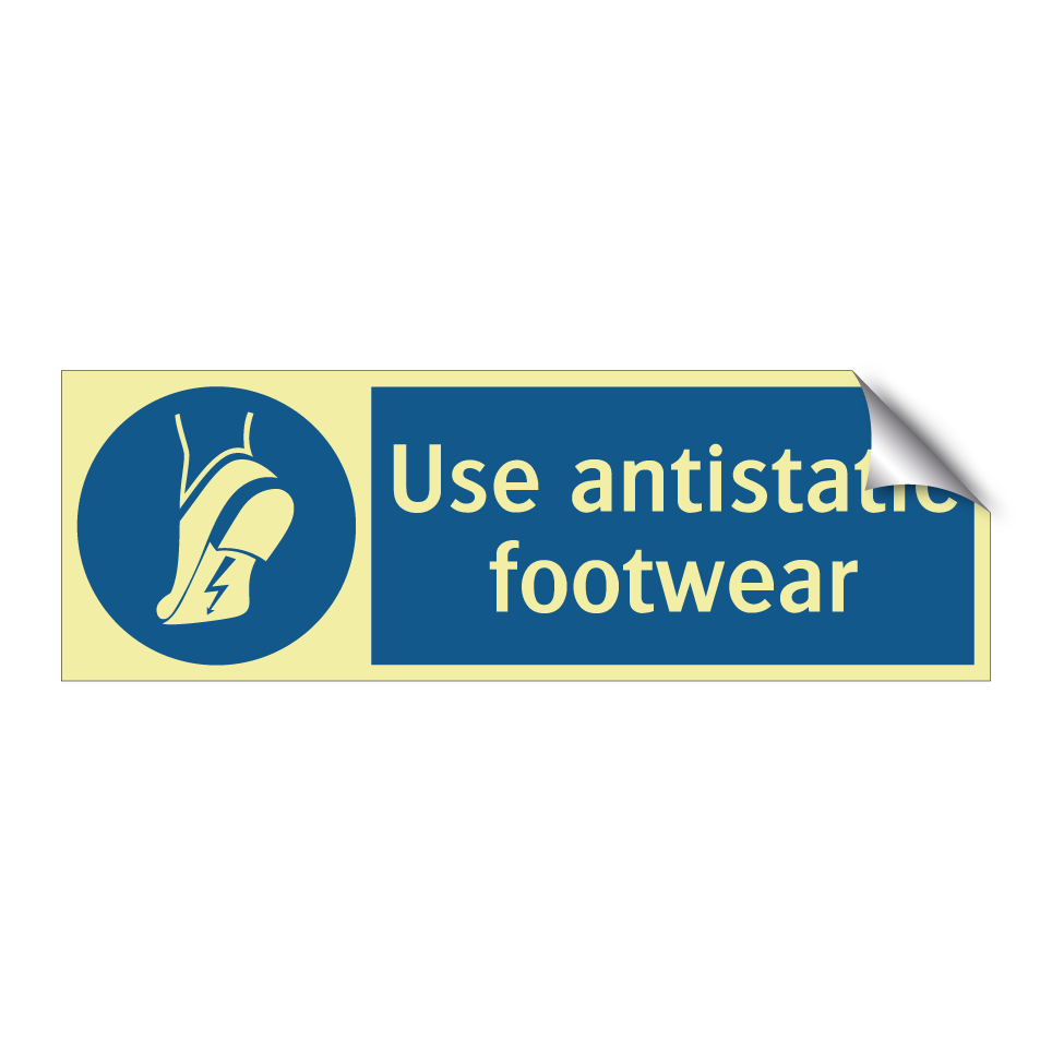 Use antistatic footwear