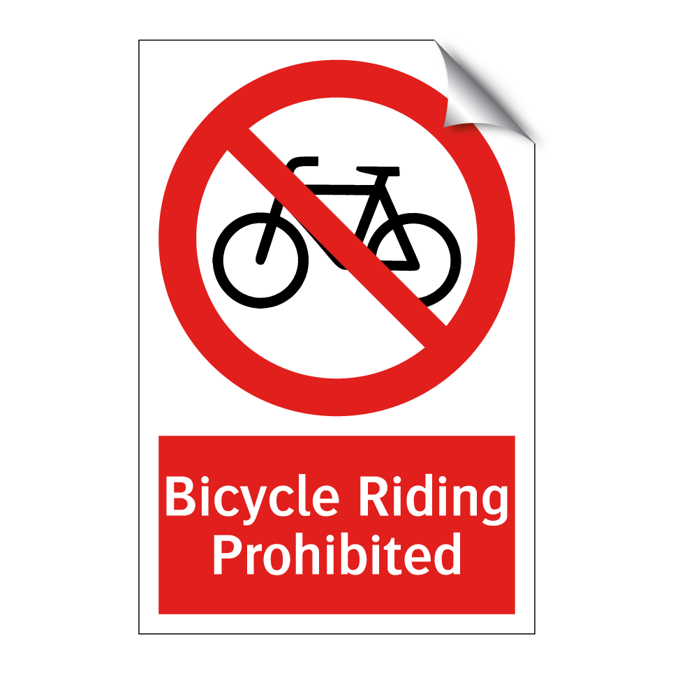 Bicycle Riding Prohibited