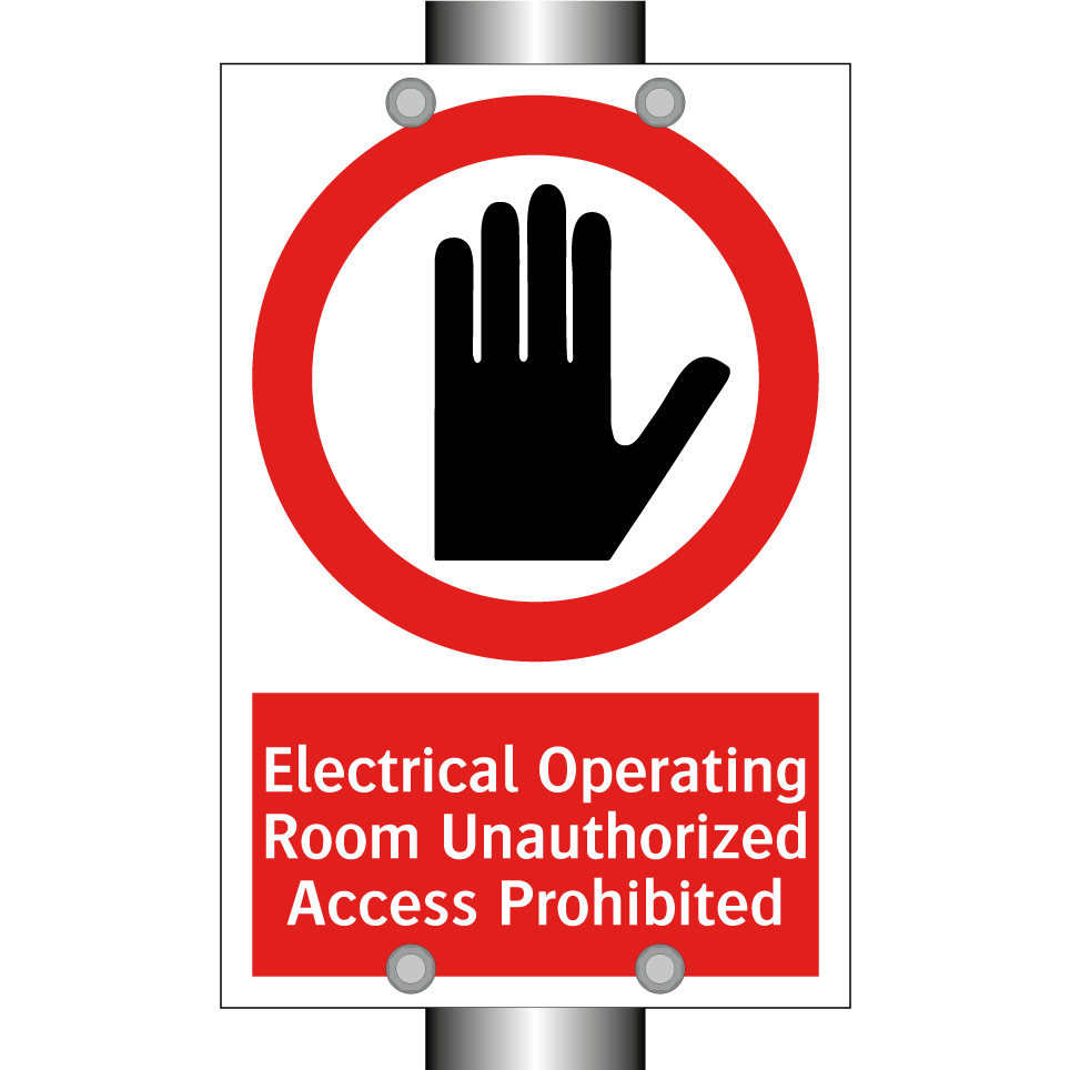 Electrical Operating Room Unauthorized Access Prohibited