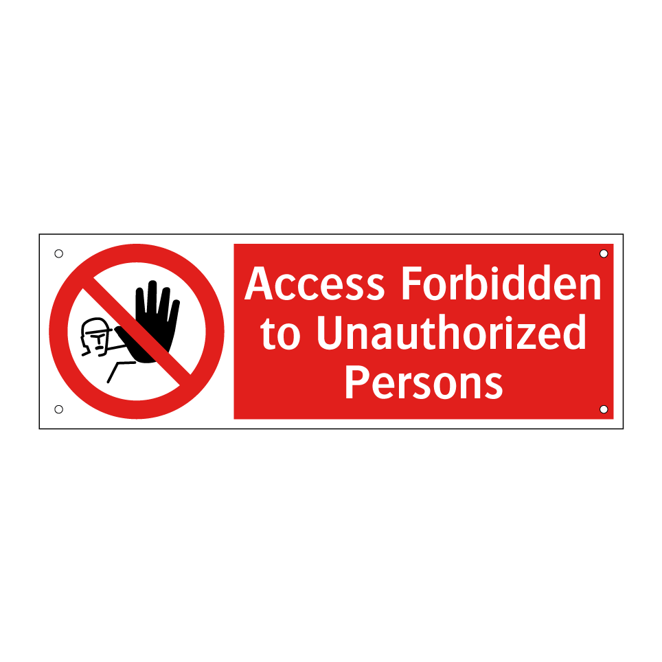 Access Forbidden to Unauthorized Persons