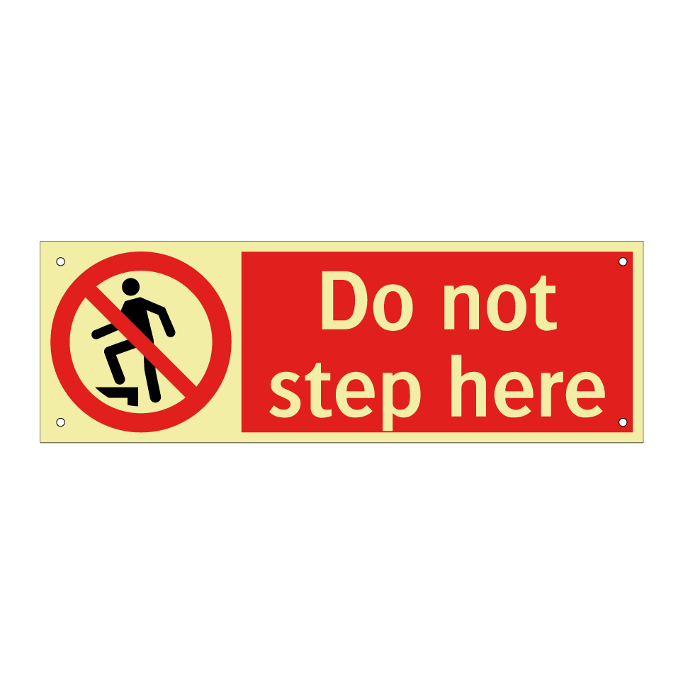 Do not step here