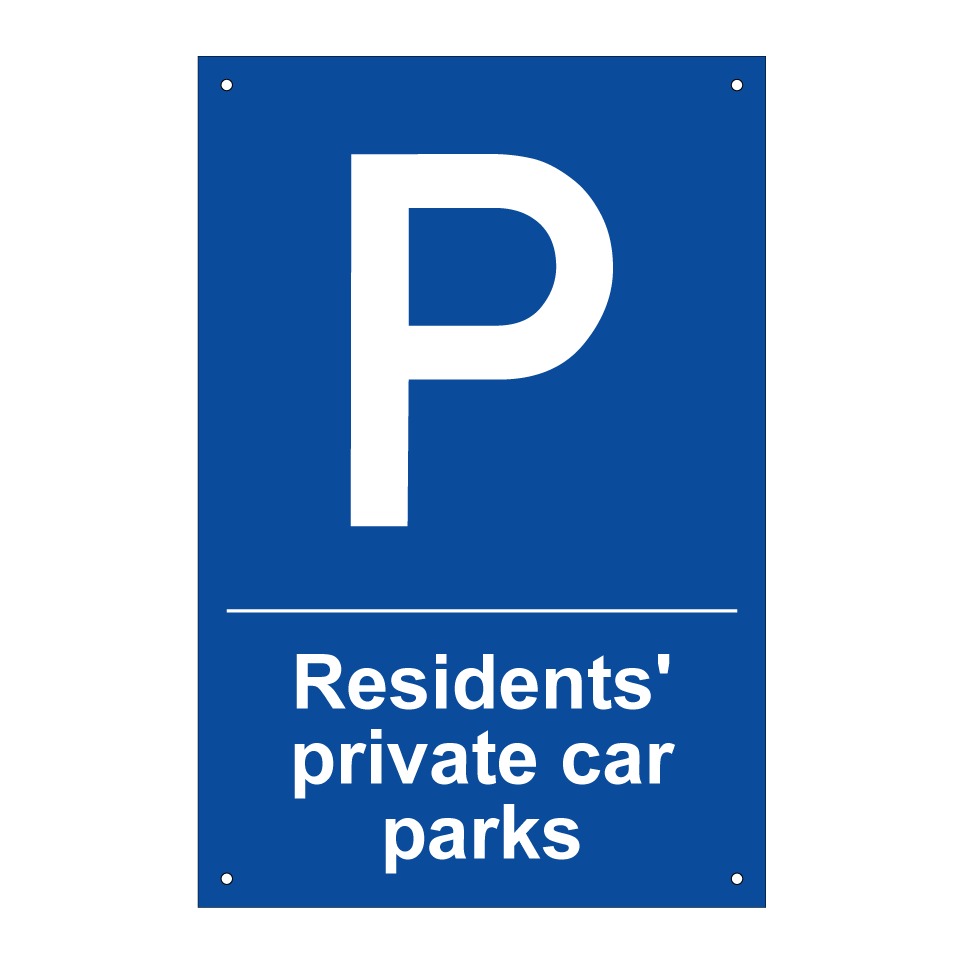 Residents' private car parks