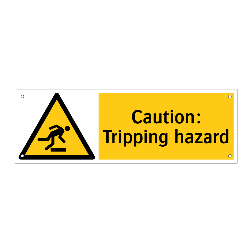 Caution: Tripping hazard