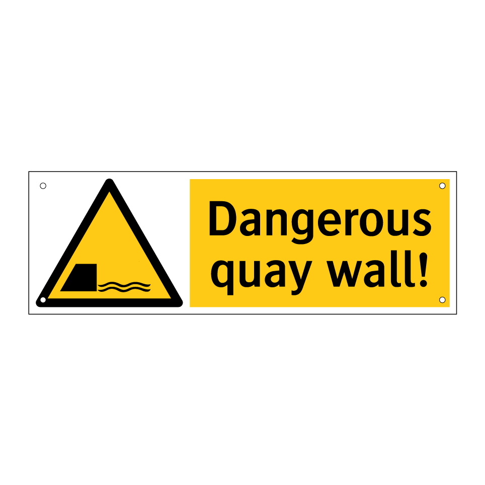 Dangerous quay wall!