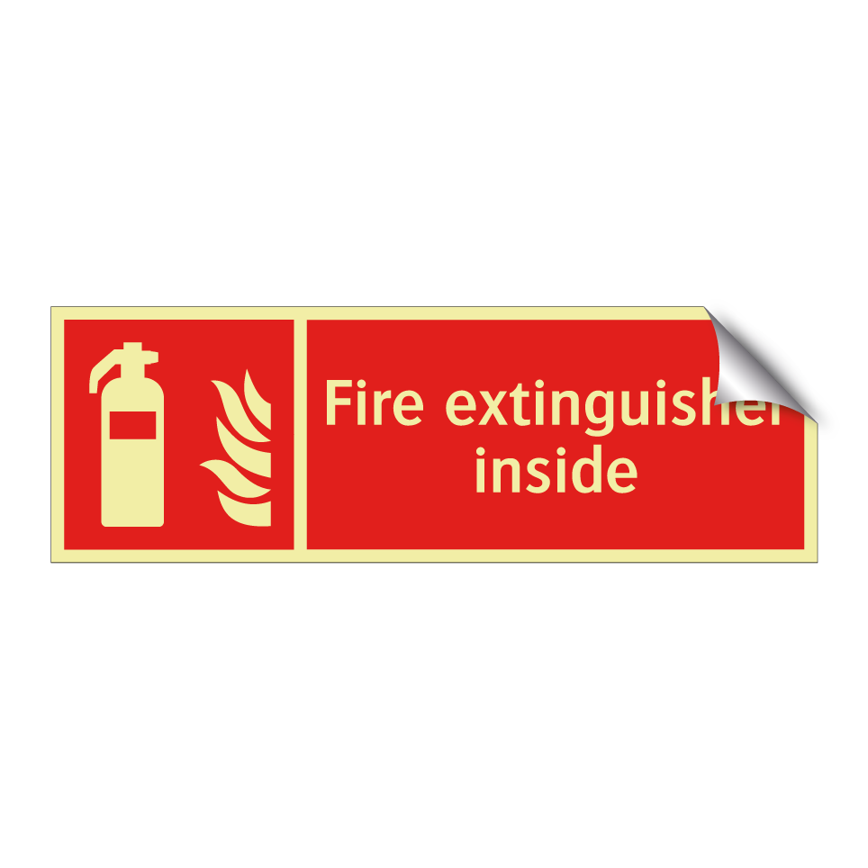 Fire extinguisher inside