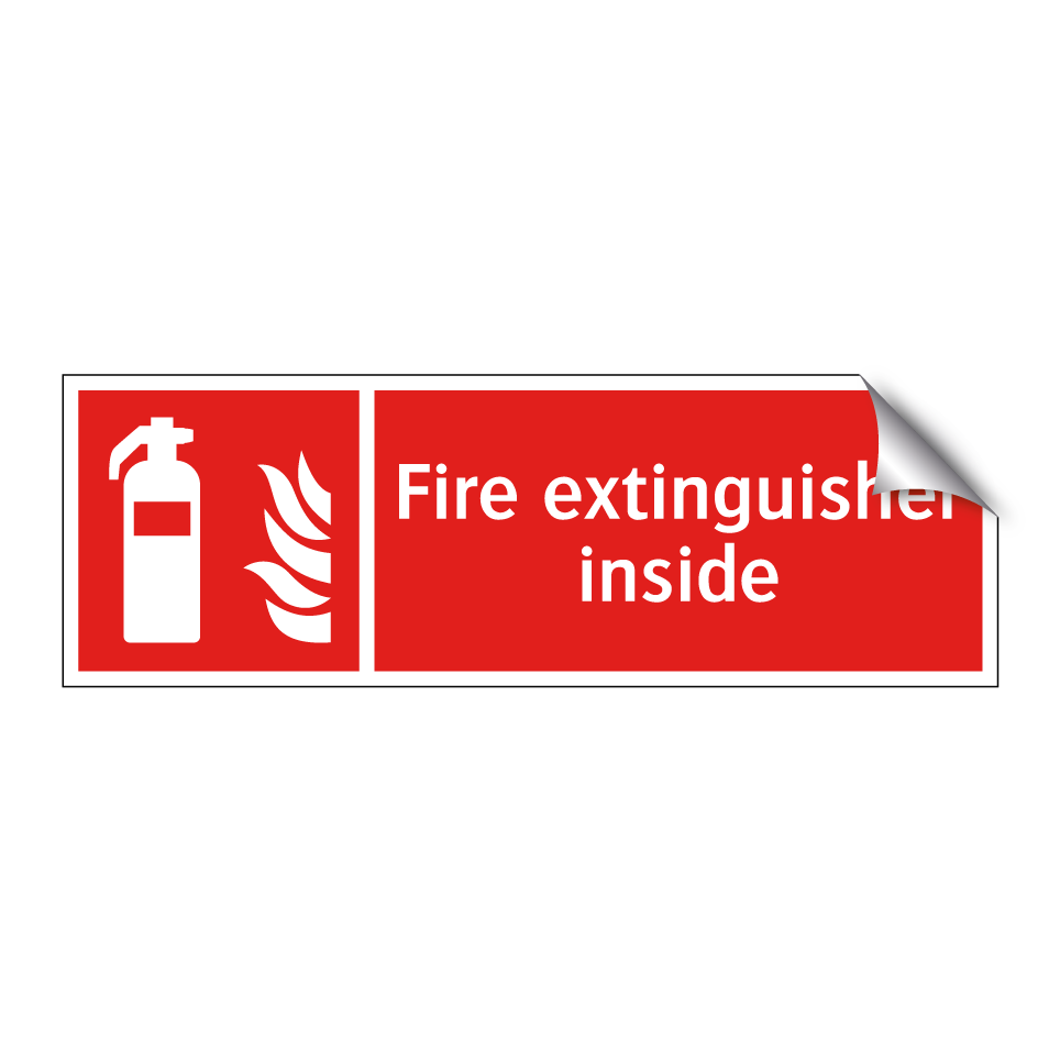 Fire extinguisher inside