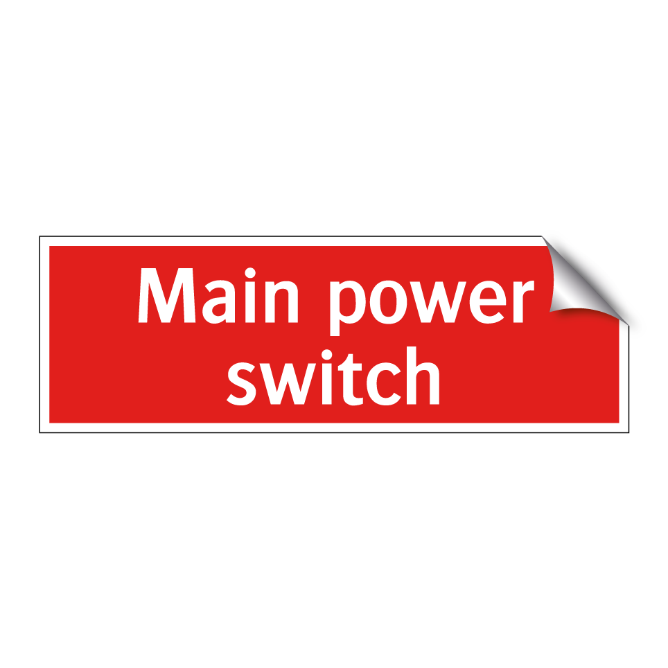 Main power switch