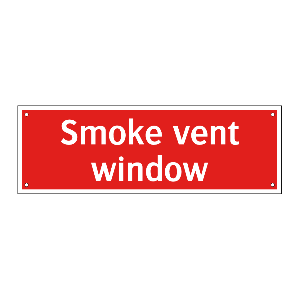 Smoke vent window
