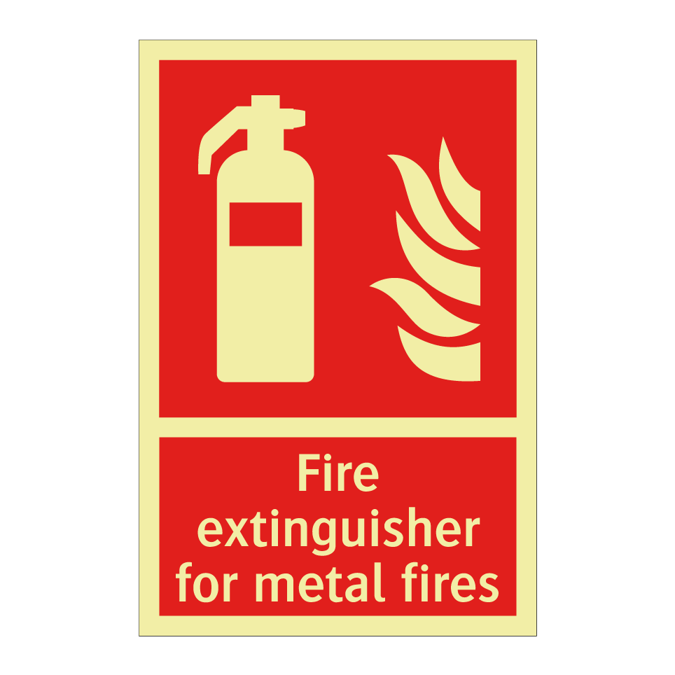 Fire extinguisher for metal fires