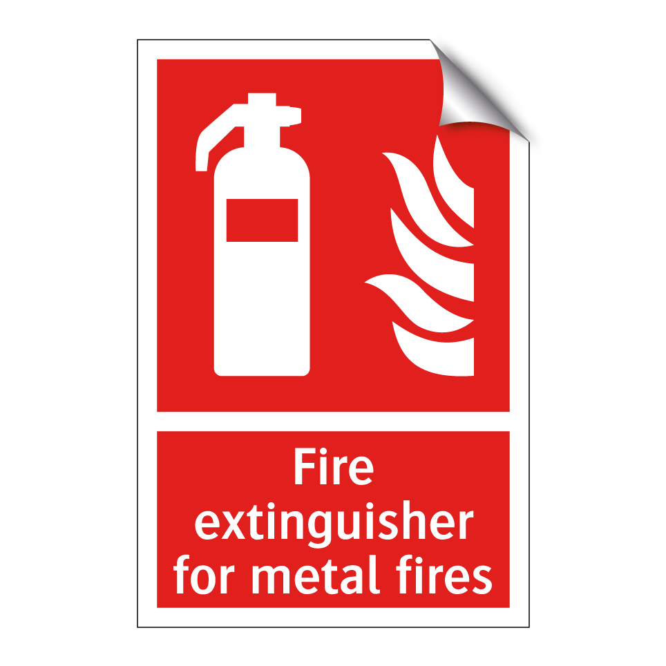 Fire extinguisher for metal fires