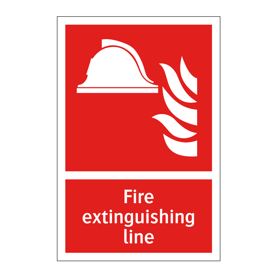 Fire extinguishing line
