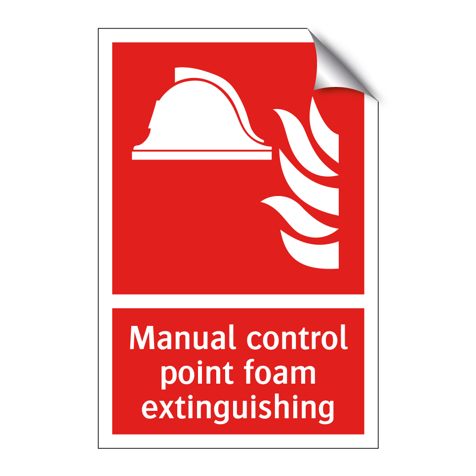 Manual control point foam extinguishing