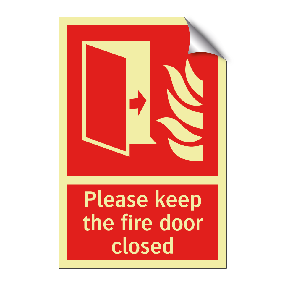 Please keep the fire door closed