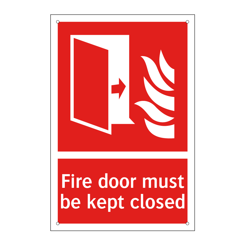 Fire door must be kept closed