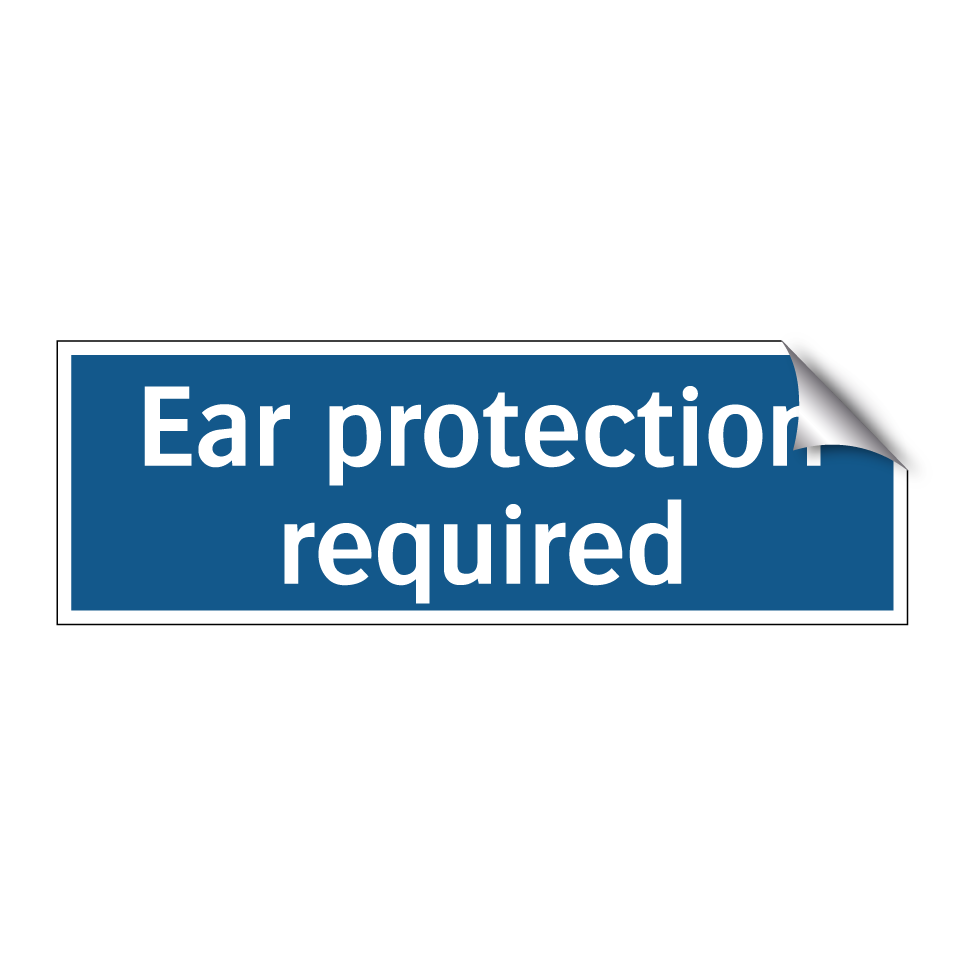 Ear protection required
