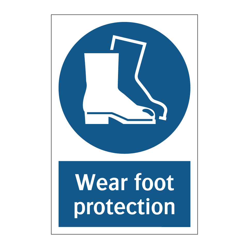 Wear foot protection