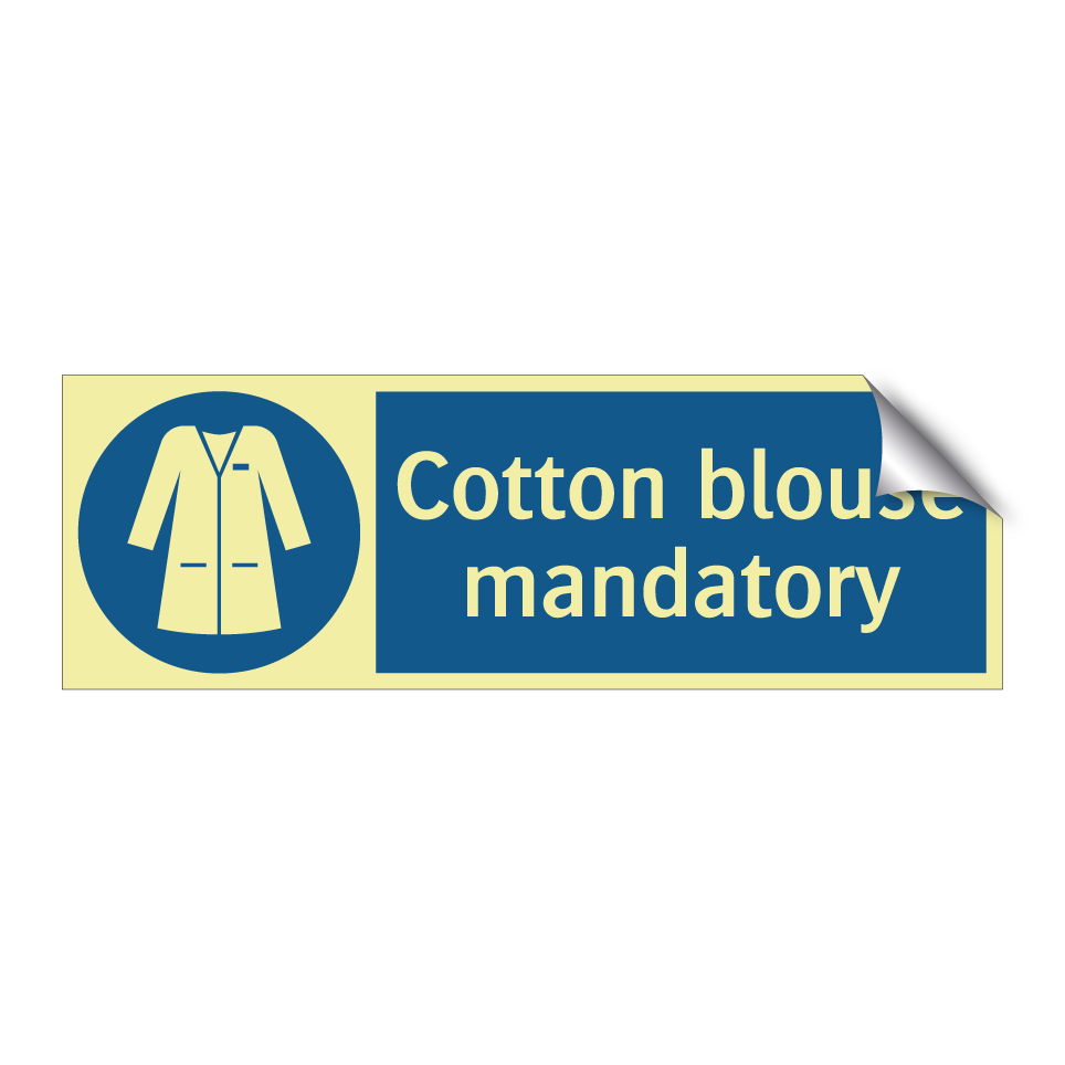 Cotton blouse mandatory