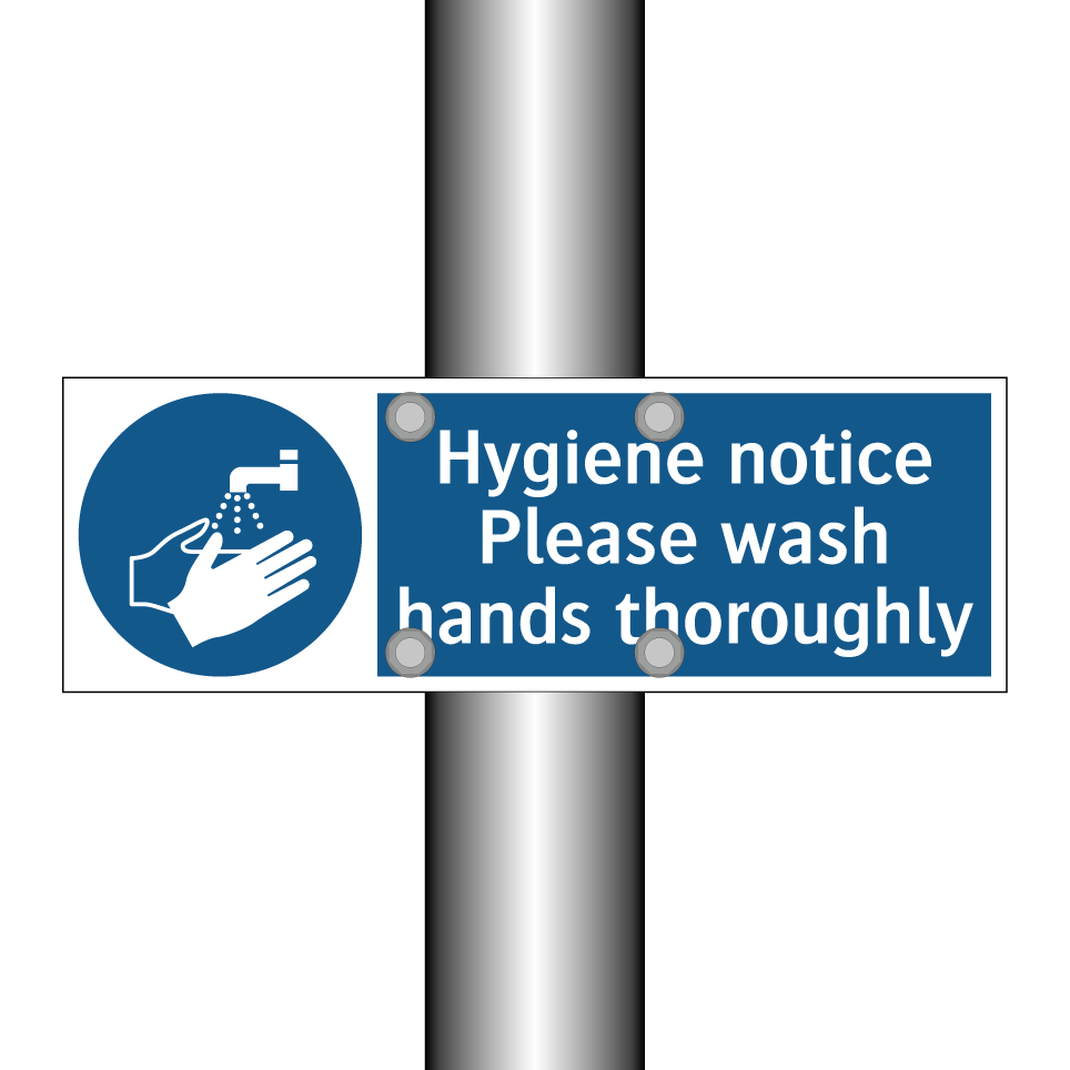Hygiene notice Please wash hands thoroughly