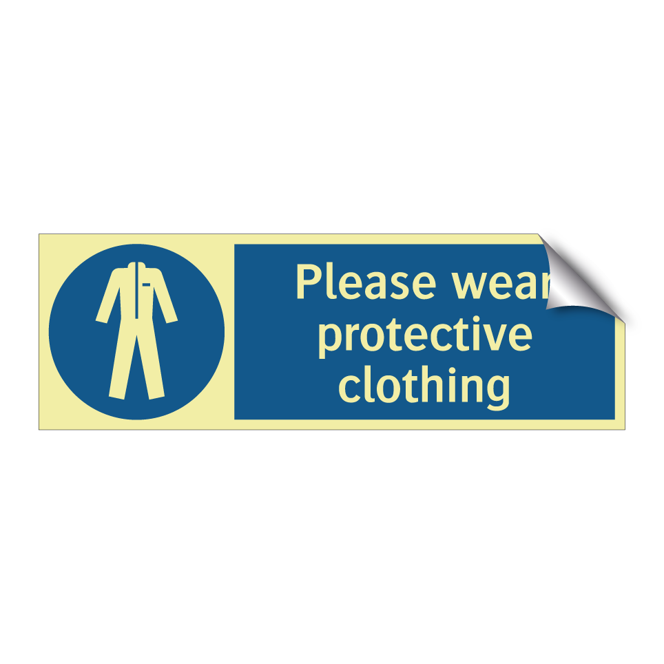 Please wear protective clothing