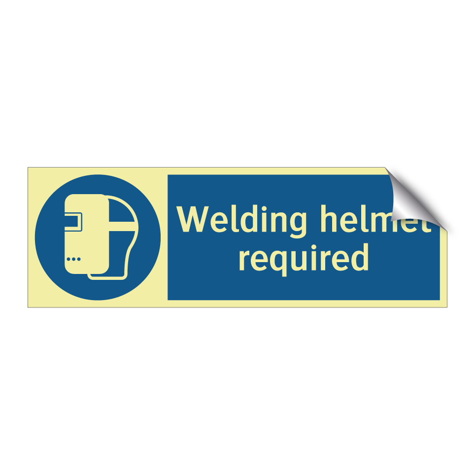 Welding helmet required