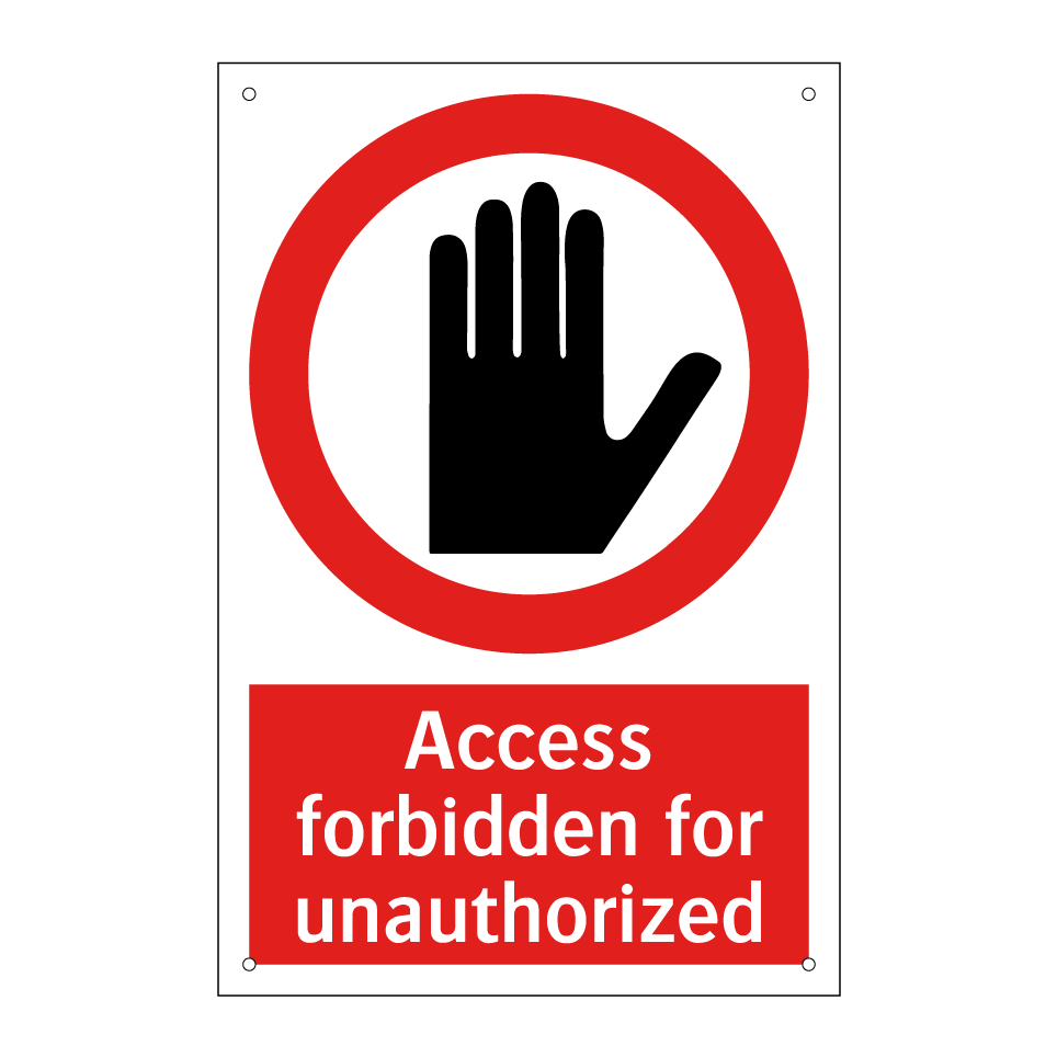 Access forbidden for unauthorized