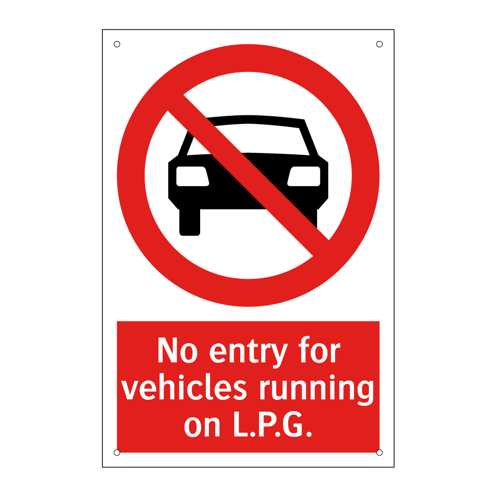 No entry for vehicles running on L.P.G.