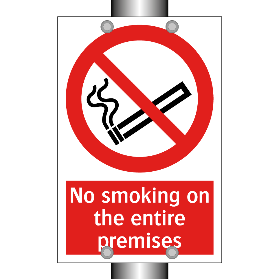 No smoking on the entire premises