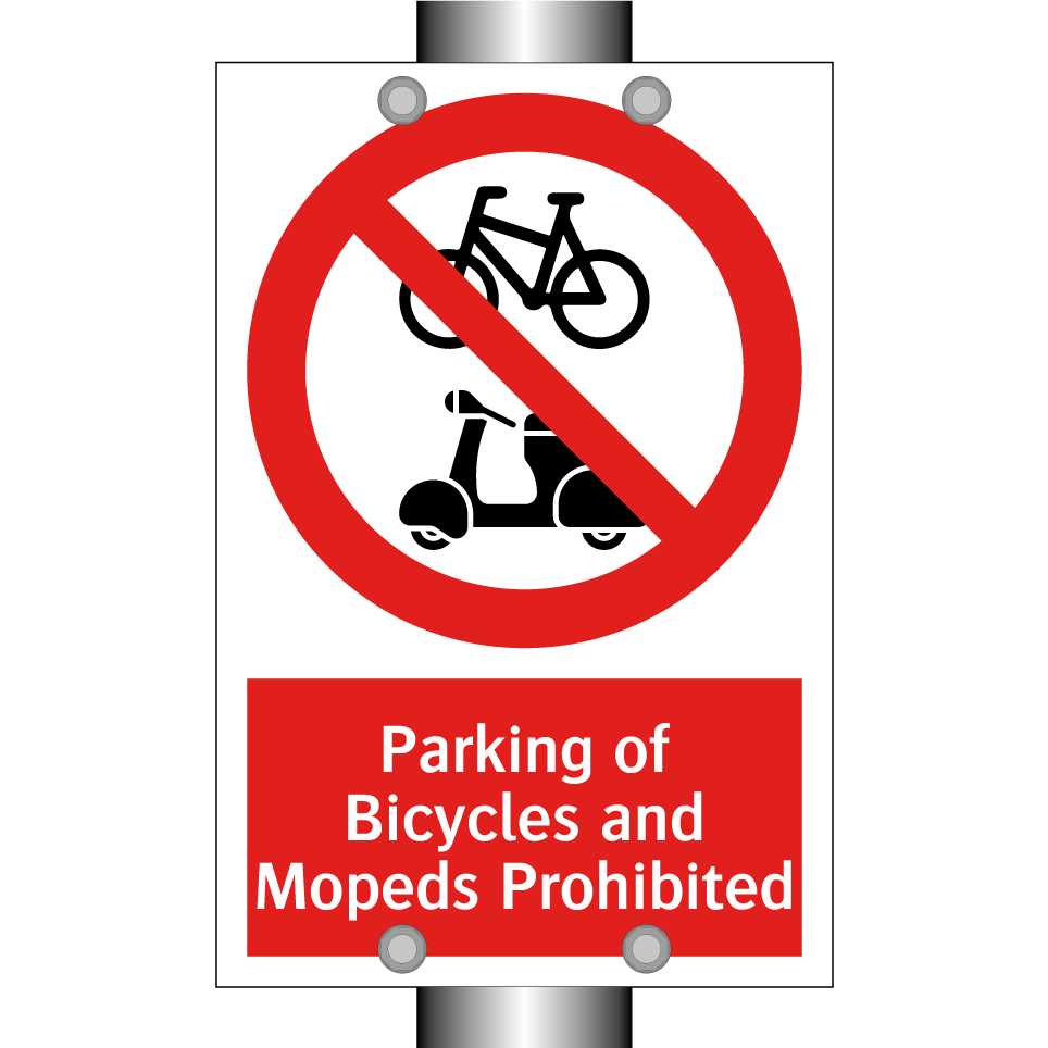 Parking of Bicycles and Mopeds Prohibited