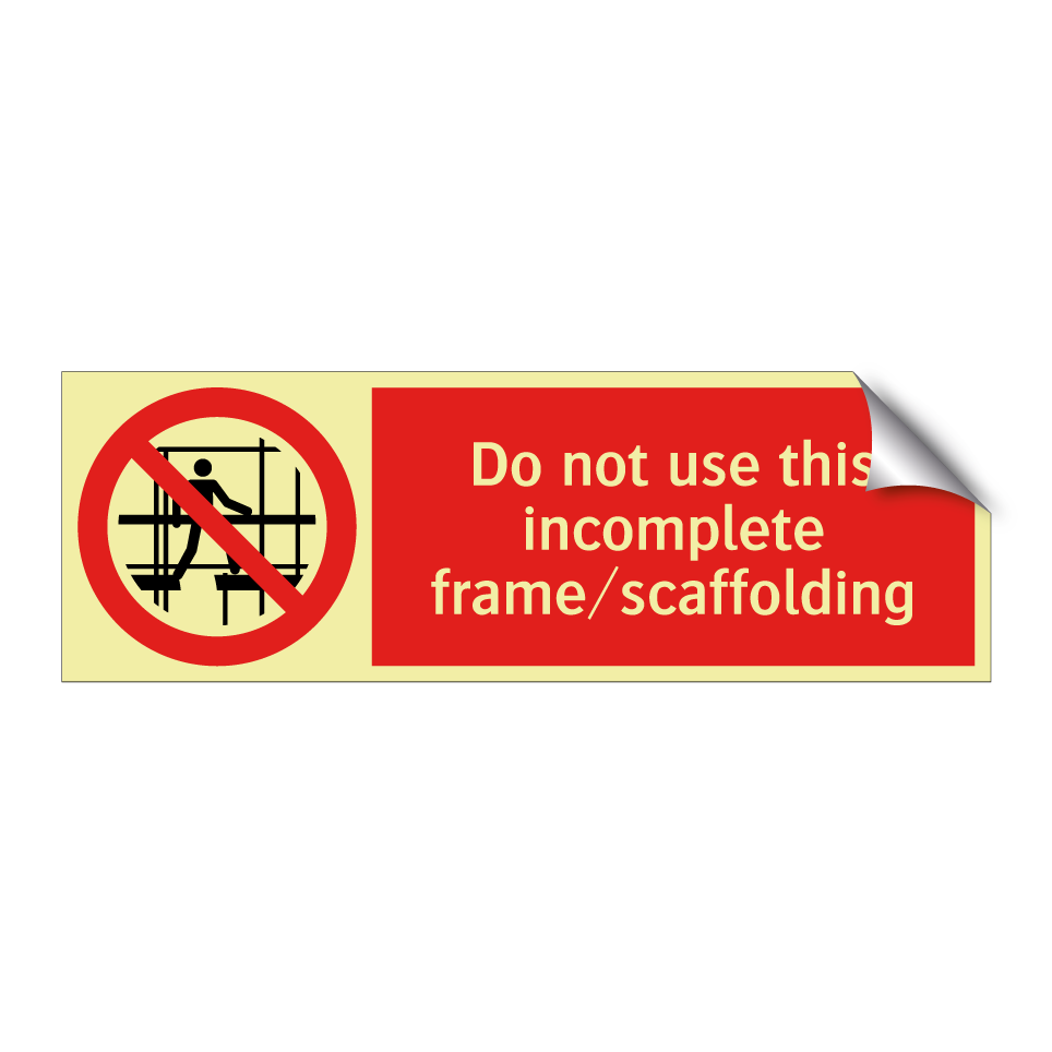 Do not use this incomplete frame/scaffolding