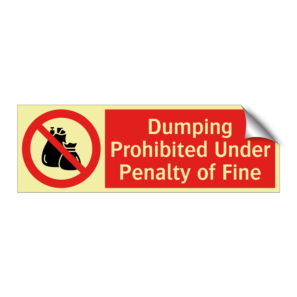 Dumping Prohibited Under Penalty of Fine