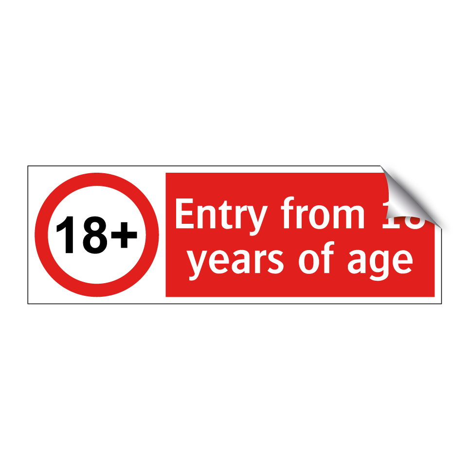 Entry from 18 years of age