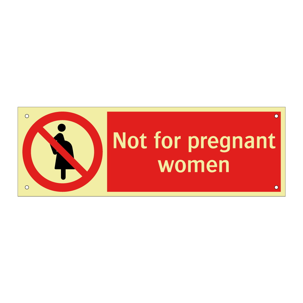 Not for pregnant women