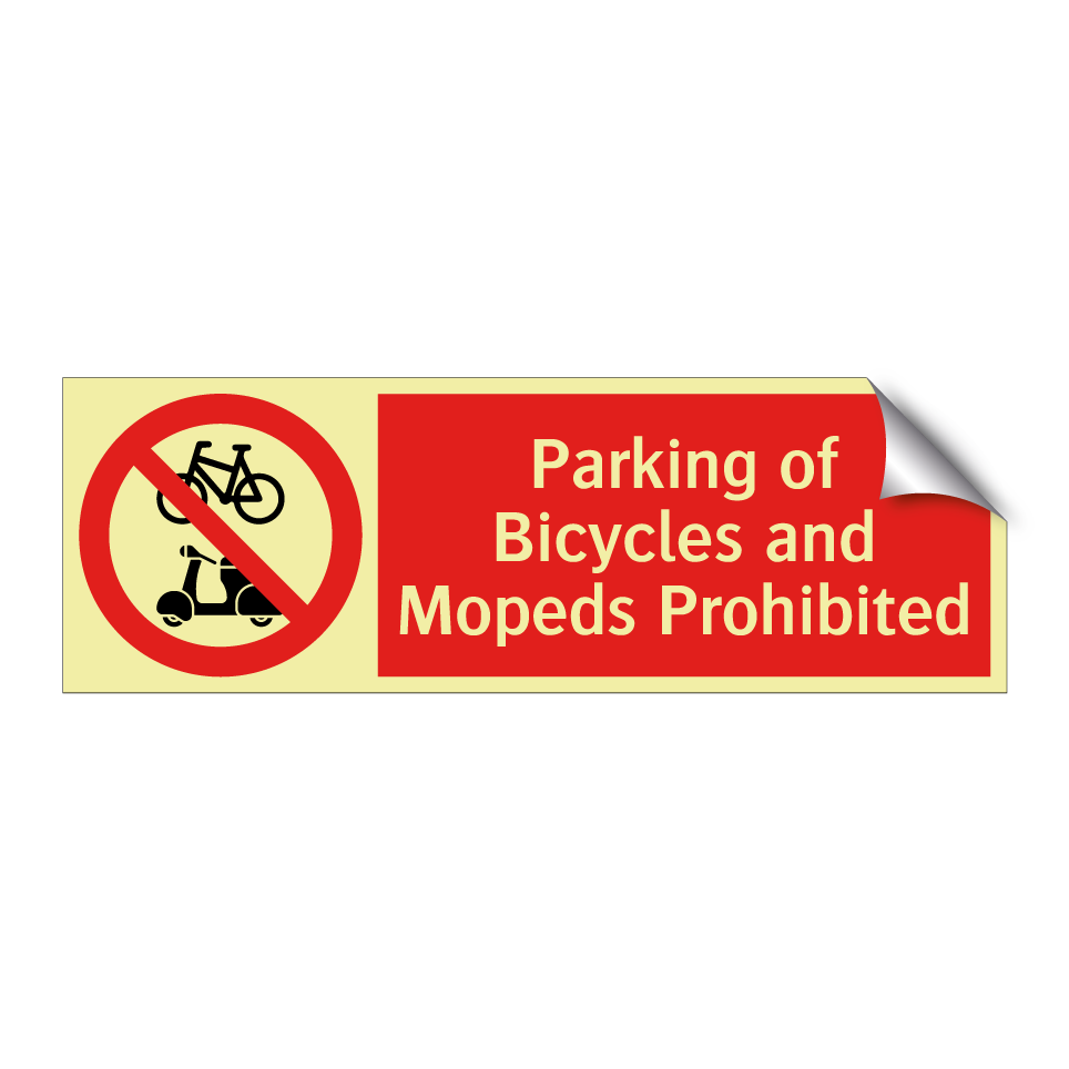 Parking of Bicycles and Mopeds Prohibited