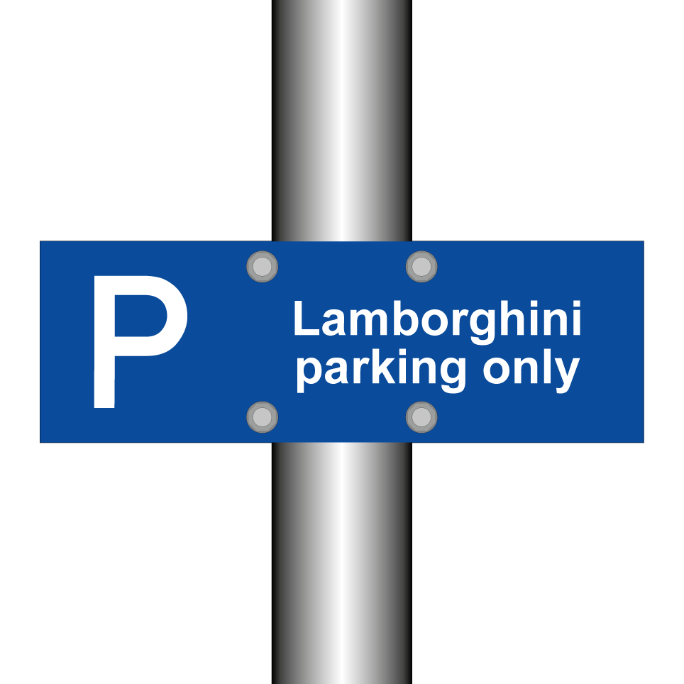 Lamborghini parking only