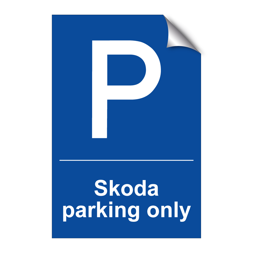 Skoda parking only