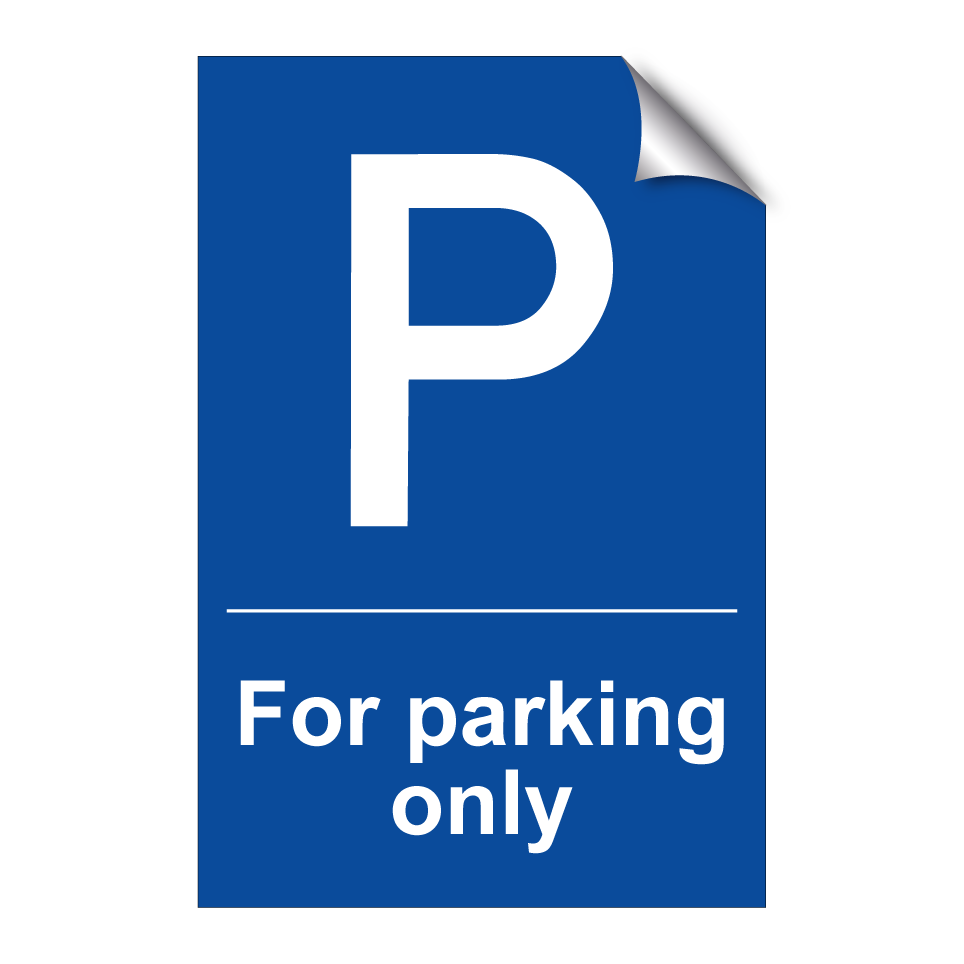 For parking only
