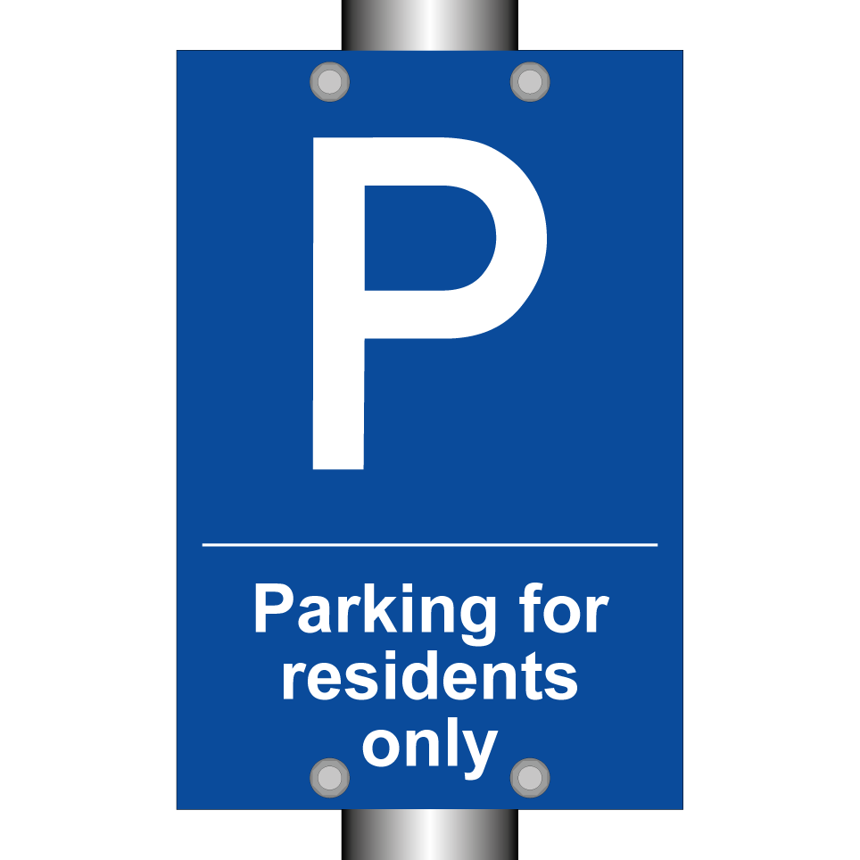 Parking for residents only