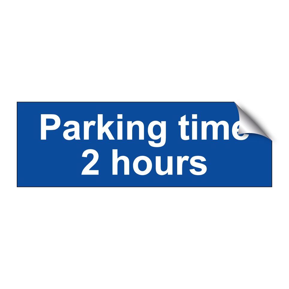 Parking time 2 hours