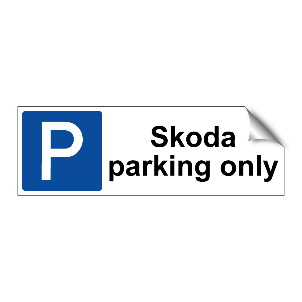 Skoda parking only