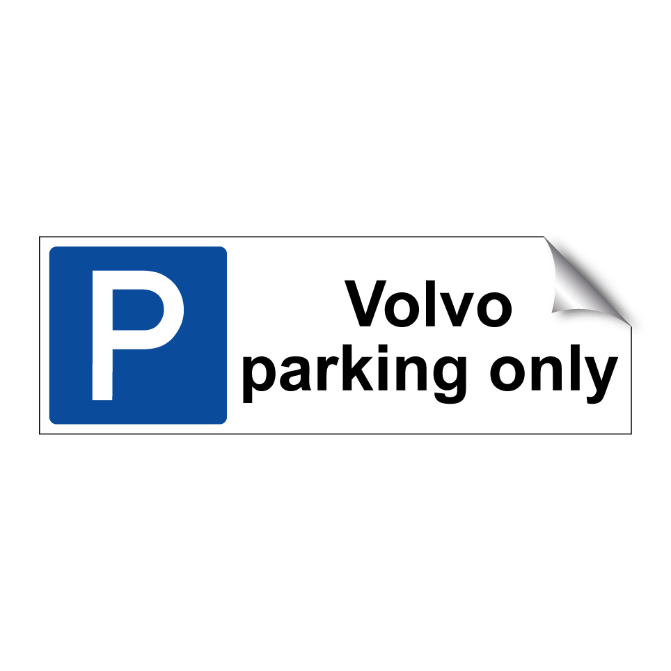 Volvo parking only
