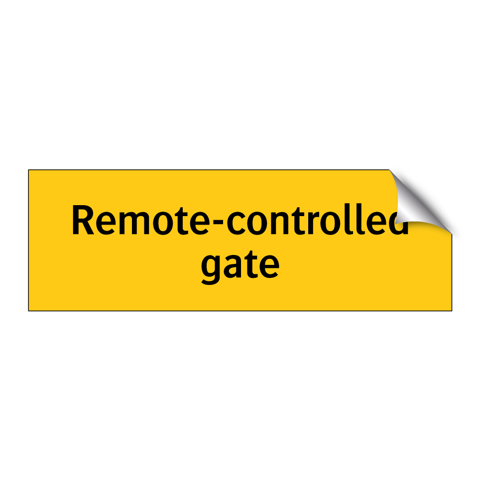 Remote-controlled gate
