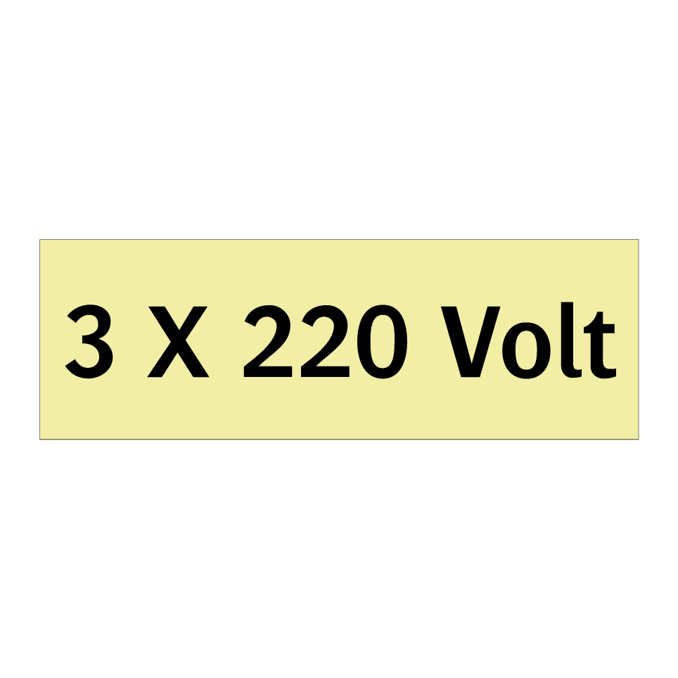 3 X 220 Volt